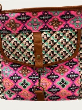 NOBO No Boundaries Aztec Kaleidoscope Southwestern Crossbody Bag